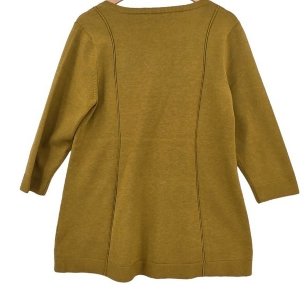 Soft Surroundings Womens M Knit Forsyth Sweater in Amber‎ Gold - Picture 4 of 10